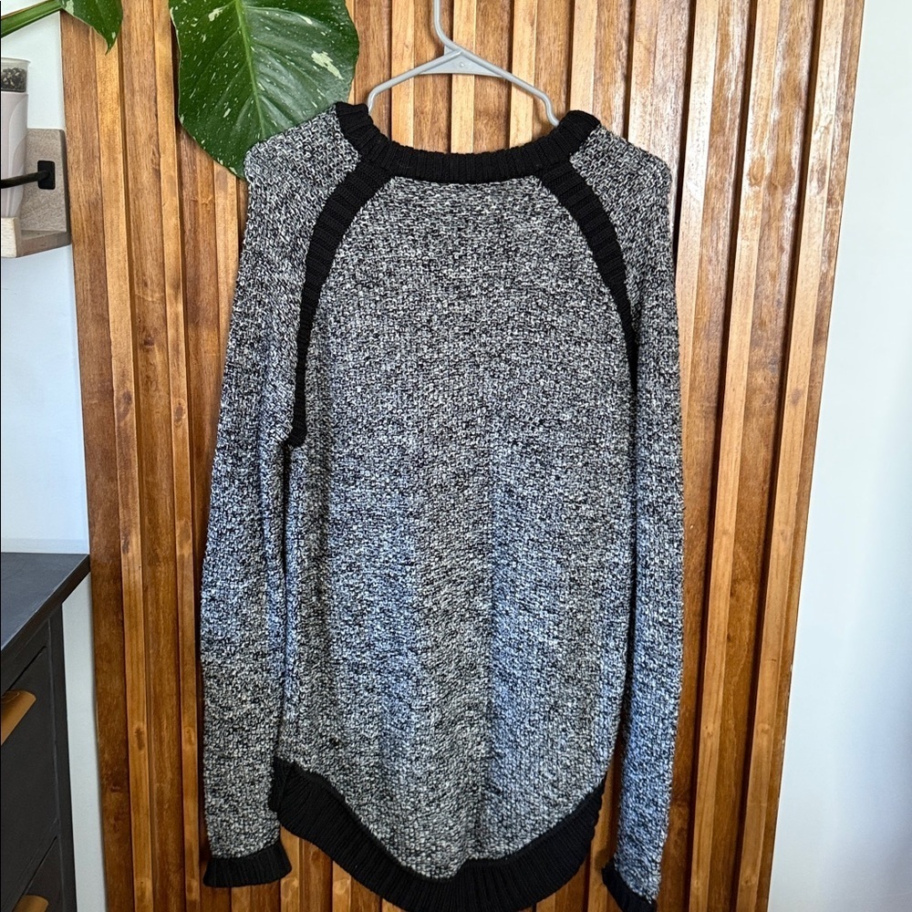 Lululemon Passage Wool Sweater. Size L Black Angel Wing - Picture 3 of 12